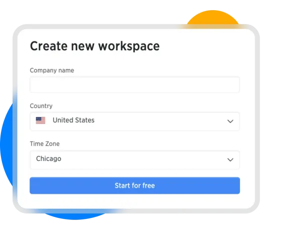 Create new workspace in Costlocker